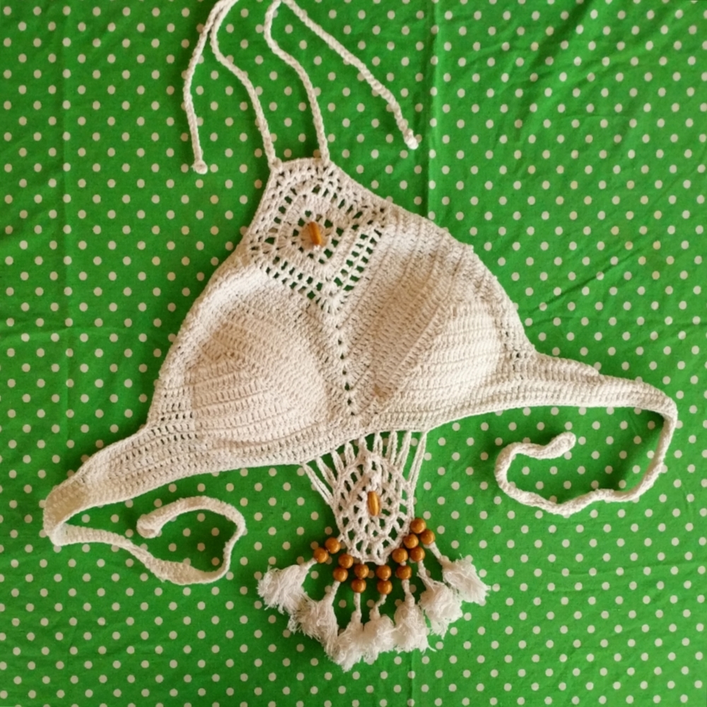Macrame Super Sexy 70s Vibes Groovy Top Size S/M